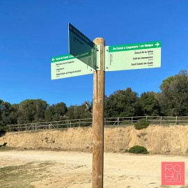 Banderoles de senyalització espais naturals protegits